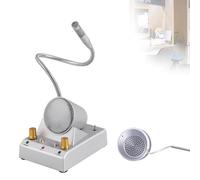 Sistema di citofono per finestre con microfono anti-interferenza bidirezionale chiaro e forte suono parlare attraverso il vetro per ufficio bancario ospedale