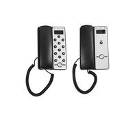 Sistema di Citofono Wireless per Ufficio con Schermo LCD, Portata 433 MHz, Volume di Chiamata Regolabile, Telefono