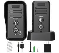 Sistema di citofono wireless, trasmissione 1,5 km, impermeabile, con suono chiaro, facile installazione, senza bisogno di WiFi, per casa e ufficio, chiamate a lungo raggio