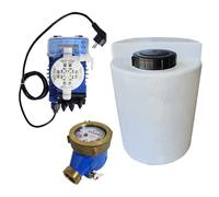 Sistema di clorazione dell'acqua completo di serbatoio 50 lt e contatore lanc...