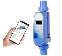 Sistema di clorazione intelligente per piscine di acqua salata, fino a 22000 galloni, sistema generatore di cloro per piscina salata, Wi-Fi integrato e telecomando con app con pannello digitale