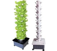 Sistema di coltivazione a torre idroponica, 15 piani 45 siti di piante Kit di coltivazione verticale per interni, tazze di colonizzazione in PP staccabili per serra agricola Sistema di coltivazione