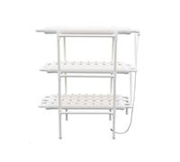 Sistema di coltivazione idroponica a 108 fori, torre per ortaggi, per interni ed esterni, con pompa dell'acqua, kit per piantare tubi in PVC