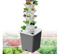 Sistema di Coltivazione idroponica a 15/20/25/30 Fori - Torre idroponica per Piante, 3/4/5/6 Piani - Sistema di Coltivazione idroponica da Giardino, Timer per Erbe aromatiche, Frutta e verdu