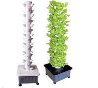 Sistema di Coltivazione idroponica a 15 Piani e 45 Fori, Torre idroponica, Sistema di Coltivazione acquaponica, Kit di Coltivazione aeroponica Garden Tower per Erbe aromatiche, idroponica ve