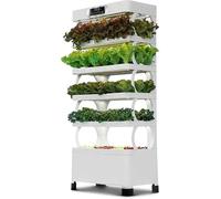 Sistema di Coltivazione idroponica a Torre a 5 Piani, pianta idroponica Verticale con Luce di Coltivazione a LED, 72 spazi di piantagione e 85 spazi per piantine, sistemi di Coltivazione di