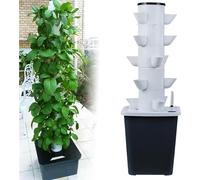 Sistema di coltivazione idroponica a torre da 30 pod, kit aeroponica for erbe aromatiche, frutta e verdura(25holes)