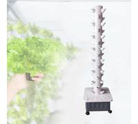 Sistema di Coltivazione idroponica a Torre, Torre di Coltura Verticale per Giardini Interni ed Esterni, Coltivazione Fuori Terra con Pompa ad Acqua, Cestino a Nido, Spugna, 15 Strati