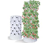 Sistema di Coltivazione idroponica a Torre Verticale, Sistema di Coltivazione aeroponica automatizzata per Interni, Kit di Coltivazione acquaponica per Erbe aromatiche fresche, Frutta e Verd