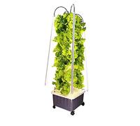 Sistema di Coltivazione idroponica da 40 vasi, Kit di Coltivazione idroponica, Set di Torri idroponiche con Pompa di idratazione, Timer, Adattatore, vasi a Rete, per Verdure, Fiori, Frutta e