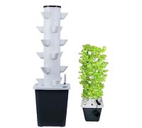 Sistema di Coltivazione idroponica da Giardino 15/20/25/30 baccelli Torre idroponica Kit di Coltivazione aeroponica Sistema di Semina acquaponica con Pompa idratante, Adattatore,