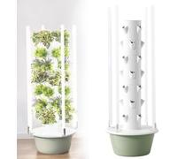 Sistema di coltivazione idroponica, giardino a torre verticale con aeroponica automatizzata e luci di coltivazione a LED, kit per giardino di erbe aromatiche per acquaponica interna