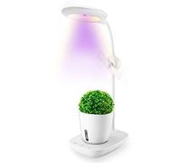 Sistema di coltivazione idroponica, giardino di erbe aromatiche da interno con luce di lettura per la protezione degli occhi e livello dell'acqua visibile, purificatore d'aria per uso sulla scrivania