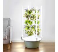 Sistema di coltivazione idroponica, giardino intelligente per interni con luce a LED, torre di verdure a 9 strati per gli appassionati di giardinaggio domestico
