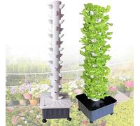 Sistema di Coltivazione idroponica Hydroponics Tower Garden, Sistema di Coltivazione idroponica per Erbe aromatiche, Frutta e Verdura da Interno - Torre aeroponica a 15 Strati per 45 Piante