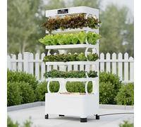 Sistema di Coltivazione Idroponica Indoor a 5 Livelli con Luci di Crescita a LED - 72 Fori per Piante e 85 Capsule per Verdure, Erbe, Fragole, Kit Giardino Intelligente Senza Terra p Standard Edition