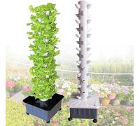 Sistema di Coltivazione idroponica, Kit di Coltivazione a Torre idroponica, 15 Piani, 45 Piante, Sistema di irrigazione Verticale Automatica, Sistema di Coltivazione idroponica per Serre agr