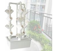 Sistema di Coltivazione idroponica, Kit di Coltivazione idroponica, fioriera Verticale per Verdure a Foglia, Attrezzatura per la piantagione idroponica a 24/32 Fori con Pompa dell'Acqua, 24