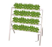 Sistema di Coltivazione idroponica, Kit di Coltivazione idroponica, Sistema idroponico a 4 Strati, Tubo idroponico in PVC per Verdure, insalate, Fiori e Frutta.