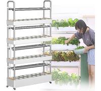 Sistema di Coltivazione idroponica, Kit di Coltivazione idroponica, Torre idroponica a 3 Piani, spazi di Semina 48/64/90/120, Kit di Coltivazione idroponica per Verdure, per Giardinaggio in