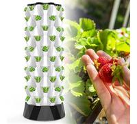 Sistema di Coltivazione idroponica, Kit di Coltivazione idroponica, Torre idroponica Verticale da 80 Fori, aeroponica automatizzata, Giardino Interno, Tubi in PVC-U per Uso Alimentare, attre