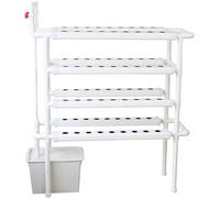 Sistema di coltivazione idroponica, kit di coltivazione idroponica, tubo a 4 strati in PVC-U per uso alimentare con sistema a pompa, cesti per coltivazione e spugne