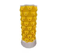 Sistema di Coltivazione idroponica, Kit di Giardinaggio idroponico a Torre Verticale con 80 Piante, per Piante di Frutta, Verdura e Fiori (Giallo)