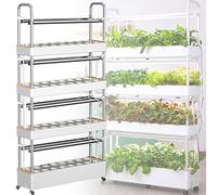 Sistema di Coltivazione idroponica - Luci di Coltivazione a LED automatizzate per l'agricoltura Verticale Indoor, fioriera Multistrato per Coltivazione Senza Terra, Attrezzature efficienti p