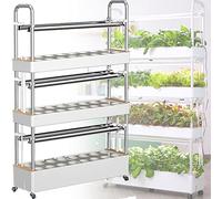 Sistema di Coltivazione idroponica - Luci di Coltivazione a LED automatizzate per l'agricoltura Verticale Indoor, fioriera Multistrato per Coltivazione Senza Terra, Attrezzature efficienti p