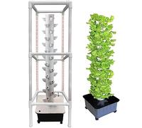 Sistema di Coltivazione idroponica, Sistema di Coltivazione a Torre idroponica, Sistema di Coltivazione Indoor con luci e Supporti, Torre di Coltivazione Senza Terra, Kit di Coltivazione AER