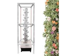 Sistema di Coltivazione idroponica, Sistema di Coltivazione a Torre idroponica, Sistema di Coltivazione Indoor con luci e Supporti, Torre di Coltivazione Senza Terra, Kit di Coltivazione AER