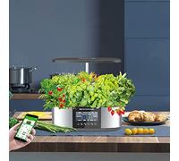 Sistema di Coltivazione idroponica Smart Garden Planter, 21 baccelli, aggiunta Automatica Intelligente di Acqua e nutrienti con Schermo LCD da 4,8 Pollici, Kit di germinazione per Giardino d