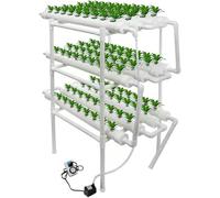 Sistema di coltivazione idroponica - Starter kit da giardino per erbe aromatiche, 108 vasi a torre per un efficiente giardinaggio interno ed esterno