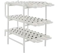 Sistema di coltivazione idroponica, tubo in PVC con 108 fori per orti interni ed esterni, ideale per la coltivazione di pomodori, basilico, pepe e cetriolo
