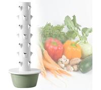 Sistema di Coltivazione idroponica Verticale a Torre con 7 o 9 Livelli per Erbe aromatiche, Frutta e Verdura, con Pompa idratante e Adattatore, 7 Livelli ~/