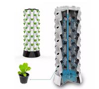 Sistema di Coltivazione idroponica Verticale, Giardino idroponico a Torre, Kit di Coltivazione idroponica per Interni ed Esterni, Coltivazione Fai da Te Senza Terra, con Punti di Crescita 48