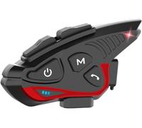 Moman Interfono Moto, CP-S Auricolare Casco Moto 8 Motociclisti 2000M Sistema di