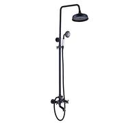 Sistema di doccia da 8 pollici Bronzo BRONZE BRONZO SET SET BRASSE DOCHE SCHEDA SET MOLTO DOPPIO MODER MIXER DOCUCARE CON DOCHETTA PER CANDO, SCOPIA DOCCHIO, TUB TUB CASCA, STANI B (stile B)