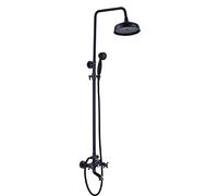 Sistema di doccia da 8 pollici Bronzo BRONZE BRONZO SET SET BRASSE DOCHE SCHEDA SET MOLTO DOPPIO MODER MIXER DOCUCARE CON DOCHETTA PER CANDO, SCOPIA DOCCHIO, TUB TUB CASCA, STANI B (stile B)