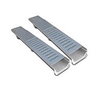 Sistema di drenaggio durevole a 2 canali per tutte le temperature da -20 °C a 50 °C, griglia rimovibile in acciaio inox, 10 x 15 cm, ideale per la gestione dell'acqua piovana