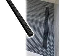 Sistema di drenaggio lineare opaco per vialetto e patio, 40 pezzi, per grondaie di drenaggio rapido in calcestruzzo, 7 x 3 cm, soluzione per la gestione dell'acqua sotterranea