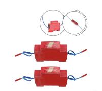 Sistema di estintore automatico per armadi elettrici, binario DIN e montaggio adesivo, scatto a 170 °C, 10 anni, compatto 9,3 x 2,2 x 4,8 cm, (2 pezzi)