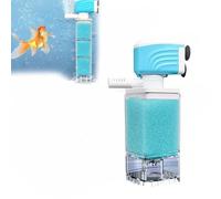 Sistema di filtraggio automatico per acquario, pompa sommergibile ad alta efficienza energetica per serbatoi d'acqua dolce e salata, funzionamento ultra silenzioso, filtrazione multistrato (6 W)