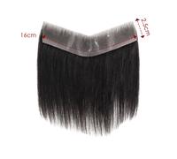 Sistema di frange per capelli umani frontali invisibili da uomo