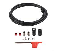 Sistema di freni a disco idraulici per bicicletta, 2000 mm, tubo realizzato a CNC, ad alta pressione per SRAM, montaggio piatto HRD Red Apex, include morsetti di oliva, inserti, viti a pressione