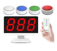 Sistema di gioco a quiz interattivo wireless con telecomando, modalità di risposta multiple, cicalino di risposta wireless per quiz, per quiz televisivi, attività educative ed eventi di gruppo diver