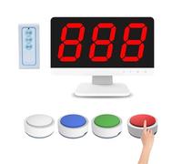 Sistema di gioco a quiz wireless con schermo LCD e 3-16 cicalini, 4 colori di richiesta di stato, 3 modalità di risposta per concorsi scolastici interattivi
