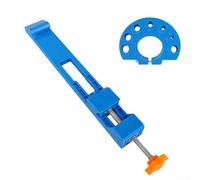 Sistema di guida per sega circolare regolabile, con piastra di base, per legno, piastrelle, marmo, set di strumenti professionali per la lavorazione del legno (blu)