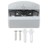 Sistema di guide per porta scorrevole in vetro con rivestimento in peluche, regolabile per porte spesse 5-14 mm, base in lega di zinco per un funzionamento fluido e silenzioso, compatibile