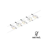 Sistema di illuminazione a funi Paulmann Wire Mac II, a 5 luci, 5 m bianco Paulmann